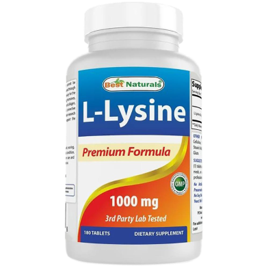 Best Naturals L-Lysine 1000mg – 180 Tablets -344312831 image
