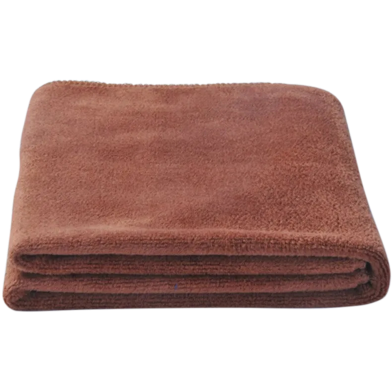 Bike And Car Washing Brown Color Microfiber Soft And Long Lasting Towel (Brand - Smart Kit) - 13.5x26 Inch image