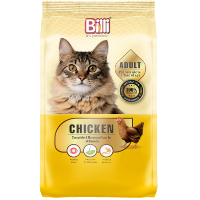 Billi Adult Cat Food Chicken 500 gm image