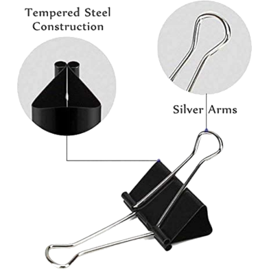 Binder Clips,Paper Clip Black 1Box image