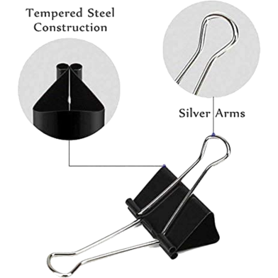 Binder Clips Paper Clip Black 1Box image