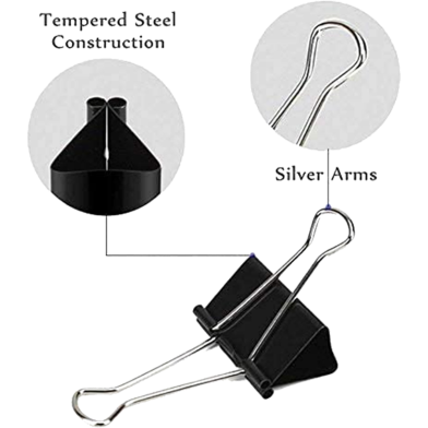 Binder Clips Paper Clip Black 1Box image