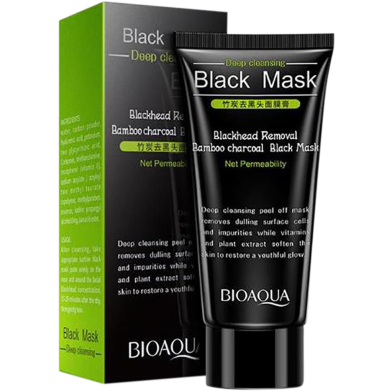 BioAqua Deep Cleansing Charcoal Black Facial Mask - 60gm image