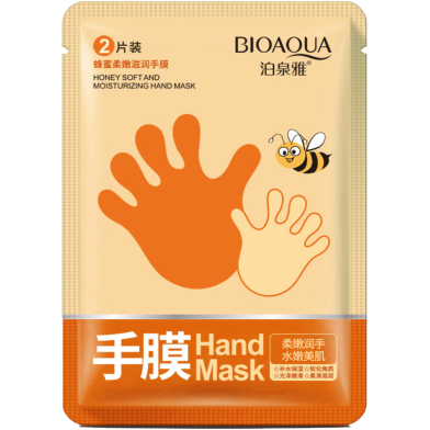 Bioaqua Honey Hand Peeling Mask Exfoliating Hand Sheet Mask- 1 Pair image