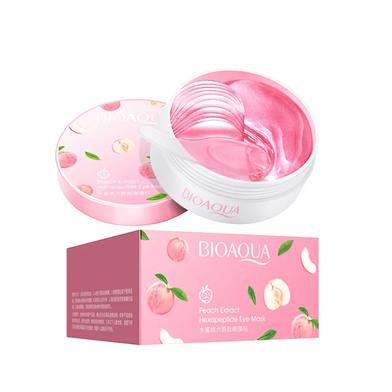 Bioaqua Peach Moisturizing Eye Mask Firming Anti-puffiness Remove Dark Circle Hexapeptide Eye-60pcs image