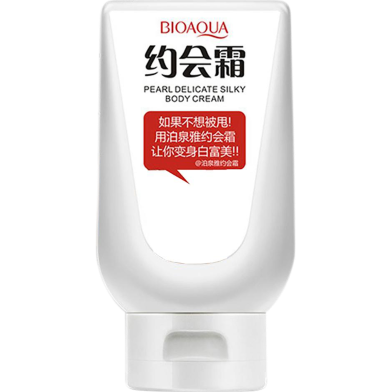 Bioaqua Pearl Delicate Silky Body Cream Feet Women Skin Care Natual Rejuvenates Nutrition Concealer- 180Gm image