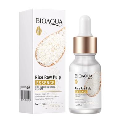 Bioaqua Rice Raw Pulp Essence Vitality Shrink Pores Skin CARE-15ML image