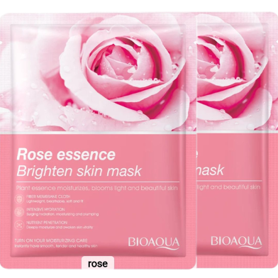 Bioaqua Rose Essence Sheet Mask - 25 gm (Pack of 2) image