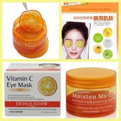 Bioaqua Vitamin C Orange Moisturizing Eye Mask - 80gm image