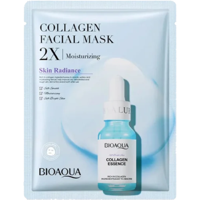 Bioaqua Whitening Collagen Moisturizing Hydrating Face Sheet Mask - 30 gm image