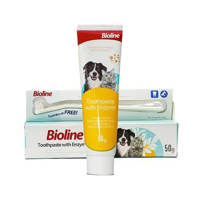 Bioline Cat And Dog Toothpaste With Enzyme 50G image