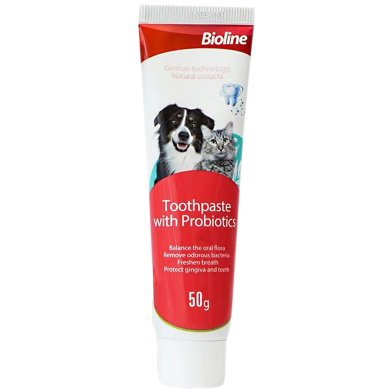 Bioline Toothpaste With Probiotics For Dogs And Cats 50g image