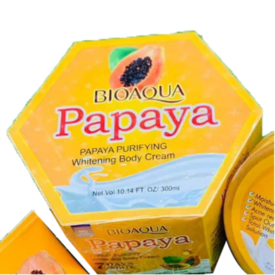 Bioqua Papaya Whitening Body Cream 300 gm image