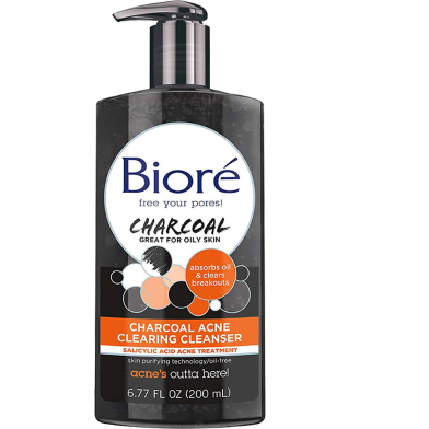 Biore Charcoal Acne Clearing Cleanser 200 ml image