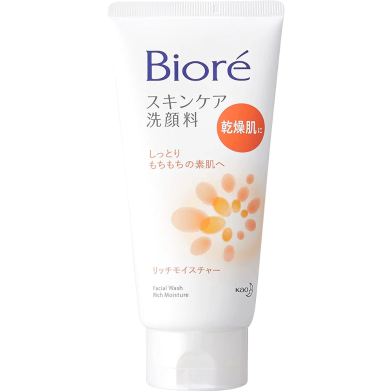 Biore Skin Care Facial Wash Rich Moisture For Dry Skin-130gm image