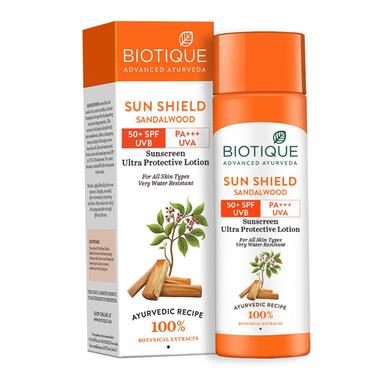 Biotique Bio Sandalwood 50 SPF UVA/UVB Sunscreen Ultra Soothing Face Lotion-120 ml image