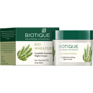 Biotique Bio Wheat Germ Youthful Nourishing Night Cream 50 gm image