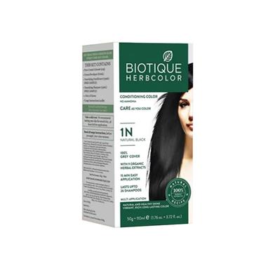 Biotique Herbcolor No Ammonia Hair Color (1N Natural Black) image