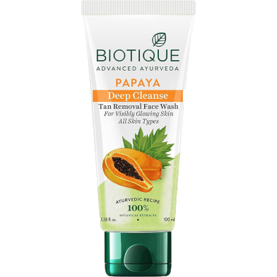 Biotique Papaya Deep Cleanse Face Wash 100 ml image