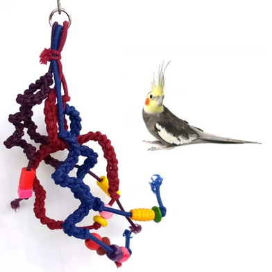 Bird Cradle Toy Ladder Swing Toy Bird Cage Accessories image