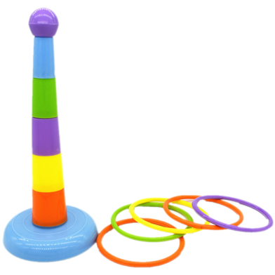 Bird Toy Training Intelligence Toy Colorful Rings Bird Activity Training Toy image
