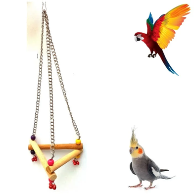 Bird Triangle Swing Toy Cage Toy image
