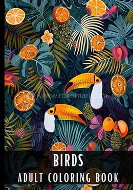 Birds : Adult Coloring Book image