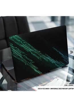 DDecorator Black Abstract Art Laptop Sticker image