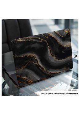 DDecorator Black Marble Texture Laptop Sticker image