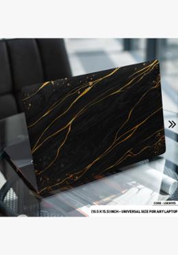DDecorator Black Marble Texture Laptop Sticker image