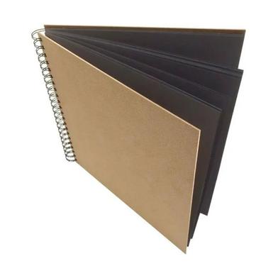 Black Paper Note Book A4 Sketch Book A4 Size Note Pad Spiral Good Quality For Drawing Painting image