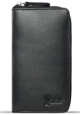 Black Semi Long Leather Wallet SB-W66 image