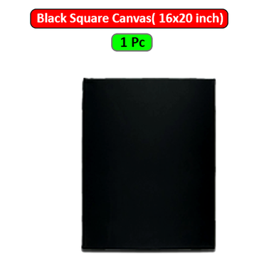 Black Square Canvas 16x20 inch image