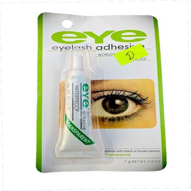 Black Waterproof False Eyelashes /1 Pair Eyelash Glue White image