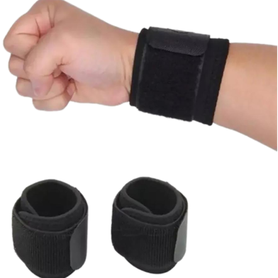Black Wrist Guard For Workout-2 pcs image