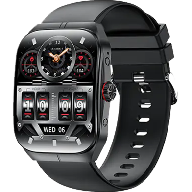 Blisbond Crescent AMOLED Display Bluetooth Calling Smart Watch image