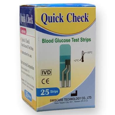 Blood Glucose QUICK CHEK Test Strips - 25 pcs image
