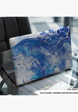 DDecorator Blue Marble Texture Laptop Sticker image