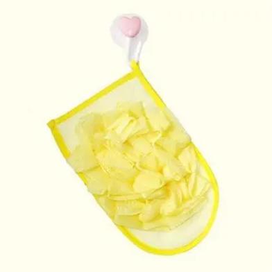 Body Wash Gloves - Yellow image