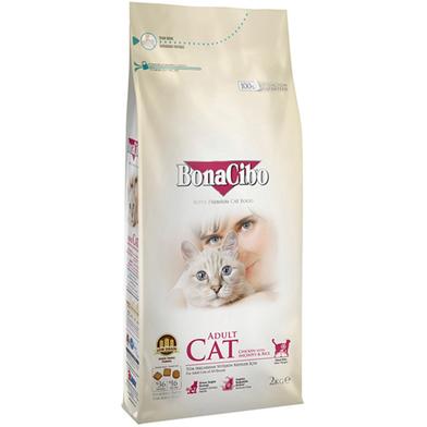 BonaCibo Super Premium Adult Dry Cat Food Chicken With Anchovy And Rice 2kg image