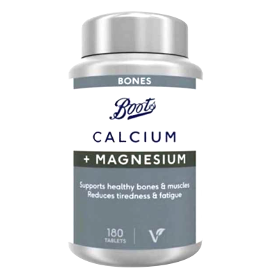 Boots Bones Calcium Plus Magnesium - 180 Tablets image