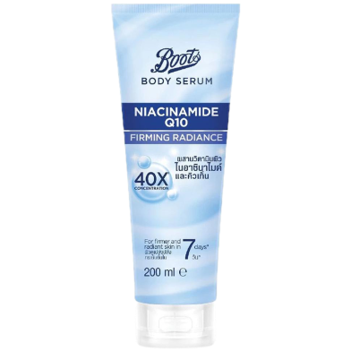 Boots Niacinamide Q10 Firming Radiance Body Serum 200 ml image