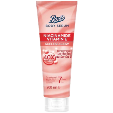 Boots Niacinamide Vit. E Ageless Glow Body Serum 200 ml image