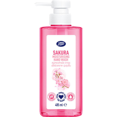 Boots Sakura Moisturising Hand Wash Pump 485 ml image