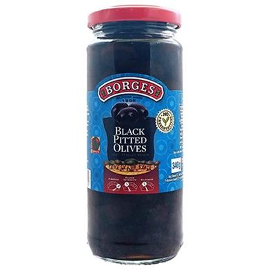Borges Pitted Olives Black image
