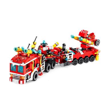 City Fire Brigade 12 In 1 Lego Building Blocks Toys For Kids- 557 Pcs (lego_12in1_fire_bg_633009) image
