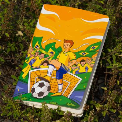 Brazil World Cup Football Team Notebook image
