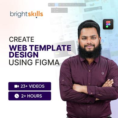 Bright Skills Create Web Template Design Using Figma image