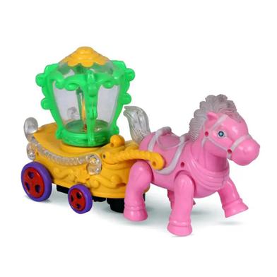 Horse Car With Music and Light For Kids (horse_car_pink) image