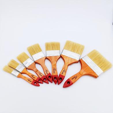 Bristle Paint Flat Brush For Watercolour, Acrylic, Oil Paint and wall Painting, 1 inches image